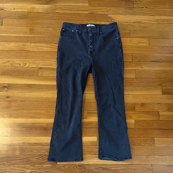 Madewell Gray Cali Demi Boot Jeans - Picture 1 of 3